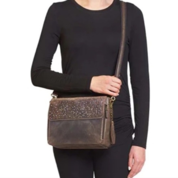 GTM~Conceal Carry Bag Distressed Buffalo Leather - Picture 1 of 14